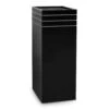 Line-Up Tall Square Planter - Matt Black
