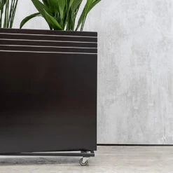 Line-Up Rectangle Planter - Matt Black 9 Line-Up Rectangle Planter - Matt Black -Plant Supplies Sale Line Up Tall Square Planter Matt Black Lifestyle 3