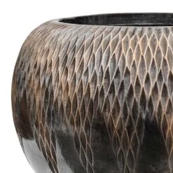 Luxe Lite Comet Globe Planter - Bronze 8 Luxe Lite Comet Globe Planter - Bronze -Plant Supplies Sale Luxe Lite Comet Globe Planter Bronze Close Up