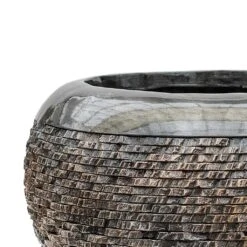 Luxe Lite Layer Globe Planter - Bronze -Plant Supplies Sale Luxe Lite Layer Globe Planter Bronze Close Up