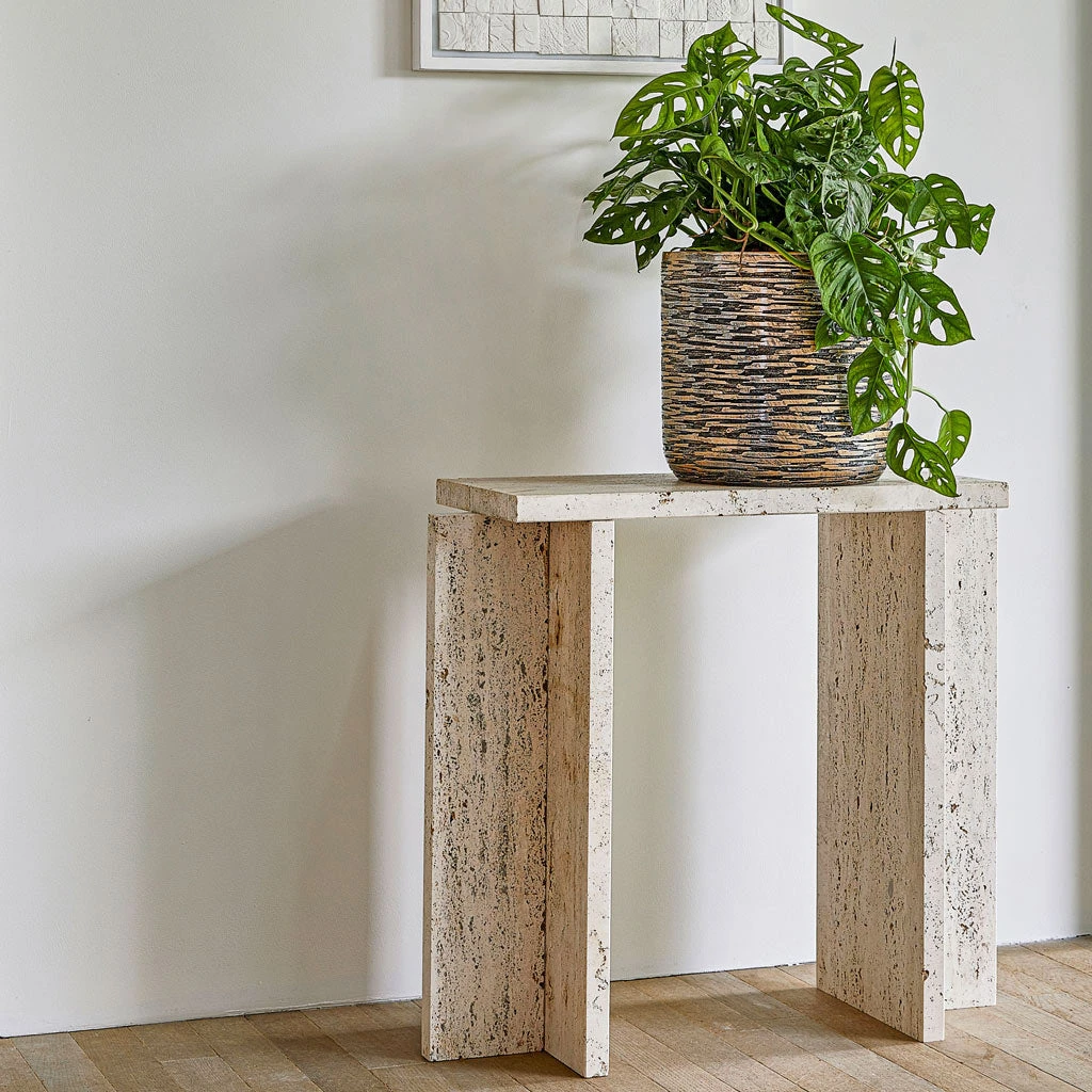 Luxe Lite Wrinkle Cylinder Planter - Bronze 5 Luxe Lite Wrinkle Cylinder Planter - Bronze - Image 5