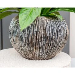 Luxe Lite Waterfall Globe Planter - Bronze -Plant Supplies Sale Luxe Lite Waterfall Globe Planter Bronze Small Houseplant