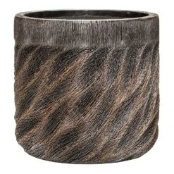 Luxe Lite Wave Cylinder Planter - Bronze 6 Luxe Lite Wave Cylinder Planter - Bronze -Plant Supplies Sale Luxe Lite Wave Cylinder Planter Bronze Large