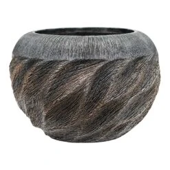 Luxe Lite Wave Globe Planter - Bronze -Plant Supplies Sale Luxe Lite Wave Globe Planter Bronze Large