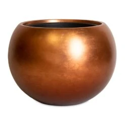 Metallic Globe Plant Pot - Matt Copper -Plant Supplies Sale Metallic Globe Plant Pot Matt Copper 50x37cm