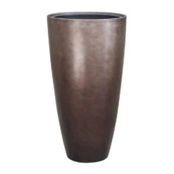 Metallic Partner Planter - Matt Coffee -Plant Supplies Sale Metallic Partner Planter Matt Coffee 40x75cm