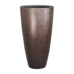 Metallic Partner Planter - Matt Coffee -Plant Supplies Sale Metallic Partner Planter Matt Coffee 49x90cm