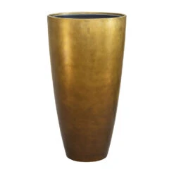 Metallic Partner Planter - Matt Honey -Plant Supplies Sale Metallic Partner Planter Matt Honey 40x75cm