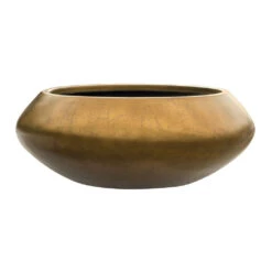 Metallic UFO Plant Bowl - Matt Honey -Plant Supplies Sale Metallic UFO Plant Bowl Matt Honey 55x22cm