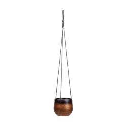 Mya Hanging Planter - Shiny Mocha -Plant Supplies Sale Mya Hanging Planter Shiny Mocha 15x13cm