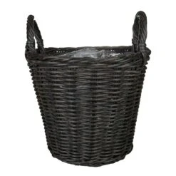 Nanna Wikr Plant Basket - Dark Brown