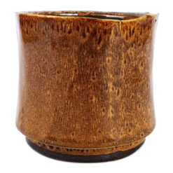 Nolan Plant Pot - Caramel -Plant Supplies Sale Nolan Plant Pot Caramel 14x12cm 1