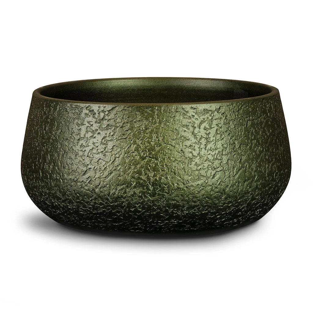 Noor Plant Bowl - Velvet Green 1 Noor Plant Bowl - Velvet Green
