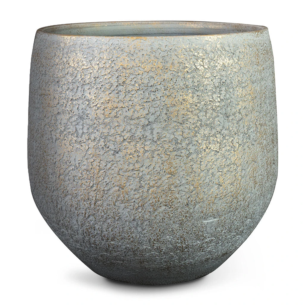 Noor Plant Pot - Metallic Grey 8 Noor Plant Pot - Metallic Grey - Image 8