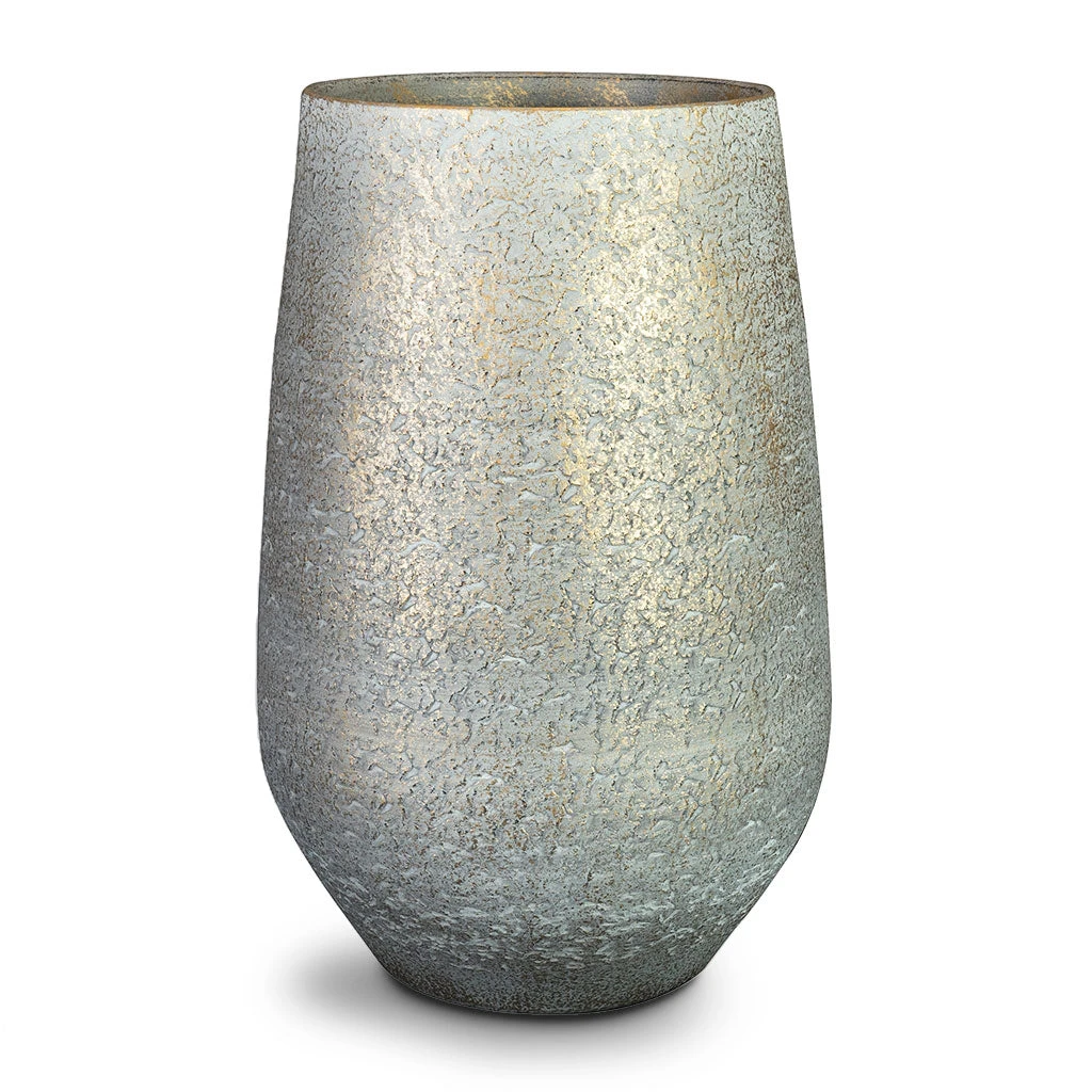 Noor Plant Vase - Metallic Grey 1 Noor Plant Vase - Metallic Grey