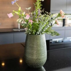 Noor Plant Vase - Velvet Green -Plant Supplies Sale Noor Plant Vase Velvet Green 4