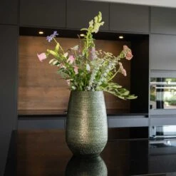 Noor Plant Vase - Velvet Green -Plant Supplies Sale Noor Plant Vase Velvet Green 5