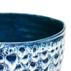 Ocean Glaze Plant Bowl - Sapphire -Plant Supplies Sale Ocean Glaze Plant Bowl Sapphire 25 x 12.5cm 3