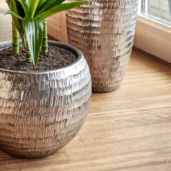 Opus Hammered Partner Planter - Silver -Plant Supplies Sale Opus Hammered Globe Silver Opus Hammered Partner Silver 2 d93f5714 3d41 4847 8389 04f5e4b37e2d