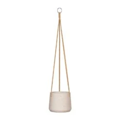 Patt Hanging Plant Pot - Grey Washed -Plant Supplies Sale Patt Hanging Plant Pot Grey Washed Small