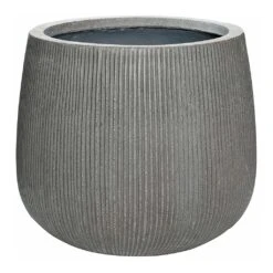 Pax Planter - Ridged Dark Grey -Plant Supplies Sale Pax Planter Ridged Dark Grey