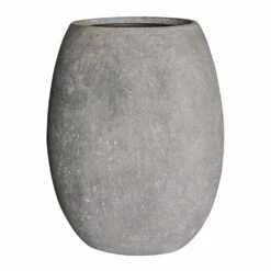 Polystone Coated Plain Balloon Planter - Raw Grey -Plant Supplies Sale Polystone Coated Plain Balloon Planter Raw Grey 52x68cm