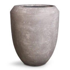 Polystone Coated Plain Coppa Planter - Raw Grey -Plant Supplies Sale Polystone Coated Plain Coppa Planter Raw Grey 45x55cm