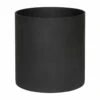 Puk Natural Planter - Matt Black