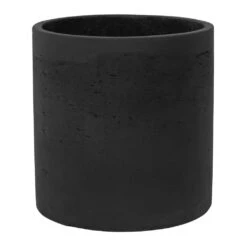 Puk Plant Pot - Black Washed -Plant Supplies Sale Puk Plant Pot Black Washed 25x25cm