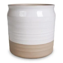 Puro Ripple Plant Pot - White -Plant Supplies Sale Puro Ripple Plant Pot White 21x19cm 2