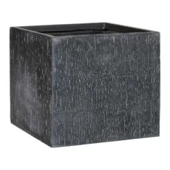 Raindrop Cube Planter - Anthracite -Plant Supplies Sale Raindrop Cube Planter Anthracite 50cm