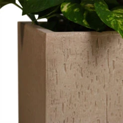 Raindrop Cube Planter - Stone 17 Raindrop Cube Planter - Stone -Plant Supplies Sale Raindrop Cube Planter Stone 30x30x27cm 2
