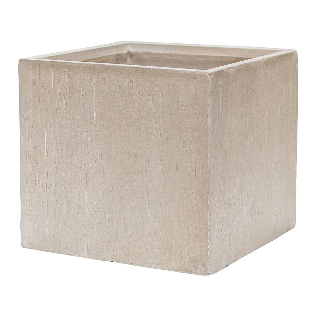 Raindrop Cube Planter - Stone 1 Raindrop Cube Planter - Stone