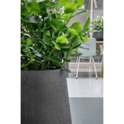 Raindrop Tube Round Planter - Anthracite -Plant Supplies Sale Raindrop Planters Anthracite Texture