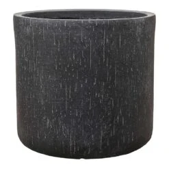 Raindrop Round Planter - Anthracite