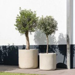 Raindrop Round Planter - Stone 16 Raindrop Round Planter - Stone -Plant Supplies Sale Raindrop Round Planter Stone Outdoor Trees