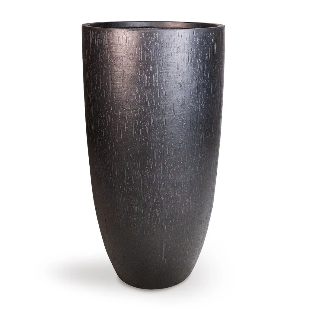 Raindrop Tall Vase Planter - Anthracite 3 Raindrop Tall Vase Planter - Anthracite - Image 3