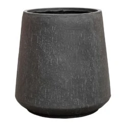 Raindrop Tube High Round Planter - Anthracite -Plant Supplies Sale Raindrop Tube High Round Planter Anthracite 55cm