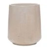 Raindrop Tube High Round Planter - Stone