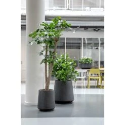 Raindrop Tube High Round Planter - Anthracite -Plant Supplies Sale Raindrop Tube High Round Planters Anthracite