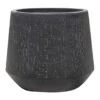 Raindrop Tube Round Planter - Anthracite