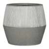 Harley Plant Pot - Ridged White Stripe