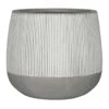 Pax Plant Pot - Ridged White Stripe