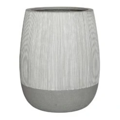 Perry Plant Pot - Ridged White Stripe 9 Perry Plant Pot - Ridged White Stripe -Plant Supplies Sale Ridged Perry Plant Pot White stripe 54x60cm