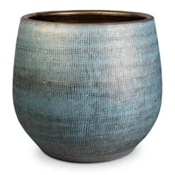 Ryan Plant Pot - Blue Gold -Plant Supplies Sale Ryan Plant Pot Blue Gold 43x28cm