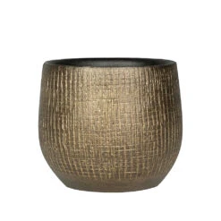 Ryan Plant Pot - Shiny Gold -Plant Supplies Sale Ryan Plant Pot Shiny Gold 15cm