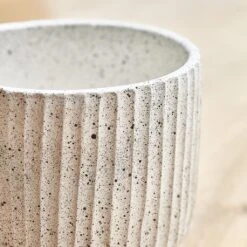 Solento Plant Pot - White Speckle -Plant Supplies Sale Solento Plant Pot White Speckle 20 x 18.5cm