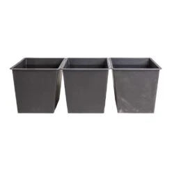 Solid Rectangle Planter - Dark Grey -Plant Supplies Sale Solid Trough Planter Dark Grey 110x40x40cm 3