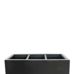 Solid Rectangle Planter - Dark Grey -Plant Supplies Sale Solid Trough Planter Dark Grey 110x40x40cm 4