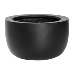 Sunny Natural Bowl Planter - Black -Plant Supplies Sale Sunny Natural Planter Black 33x20cm